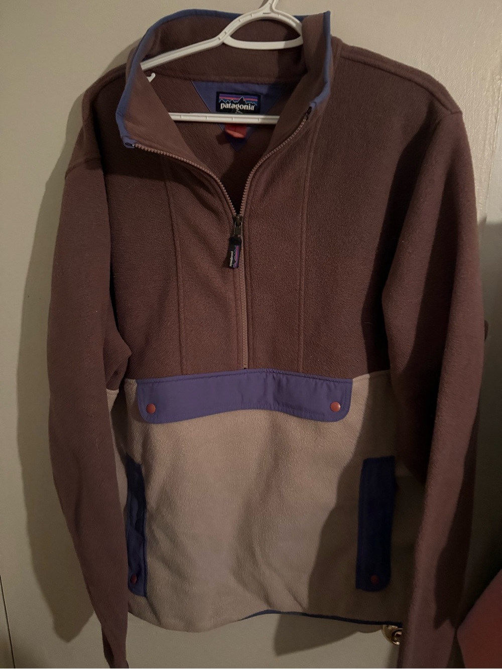 Patagonia fleece unisex anorak pullover quarter zip